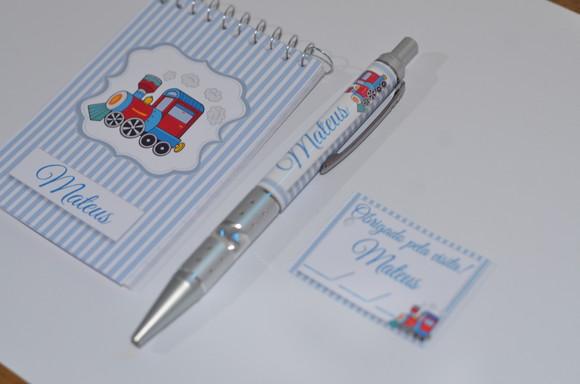 Bloquinho Personalizado com Caneta Urso