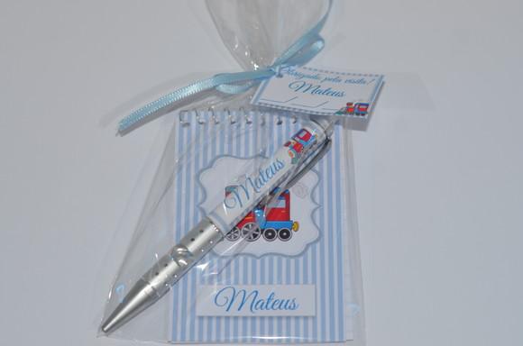 Bloquinho Personalizado com Caneta Urso