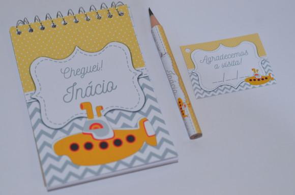 Bloquinho Personalizado com Lápis