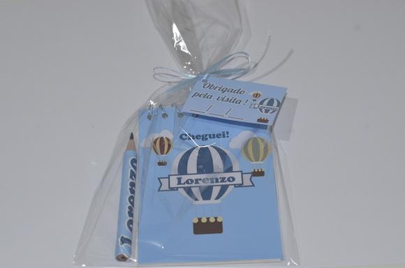 Bloquinho Personalizado com Lápis Balão
