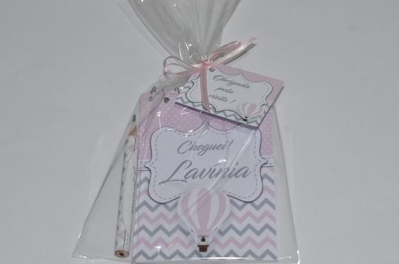 Bloquinho Personalizado com Lápis Balão Chevron
