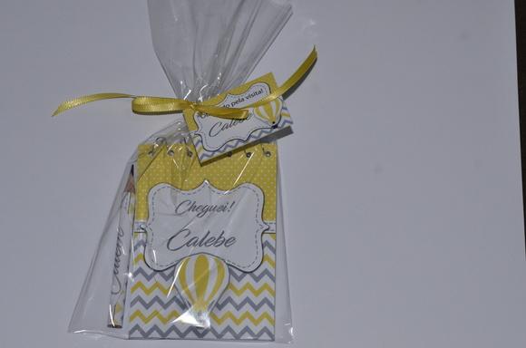Bloquinho Personalizado com Lápis Balão Chevron