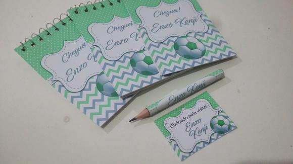 Bloquinho Personalizado com Lápis Bola