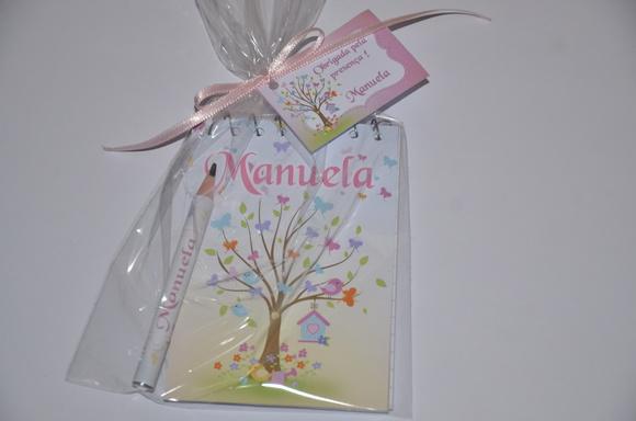 Bloquinho Personalizado com Lápis Borboleta