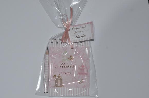 Bloquinho Personalizado com Lápis Borboleta