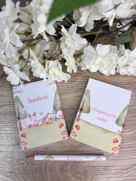 Bloquinho Personalizado com Lápis Bosque