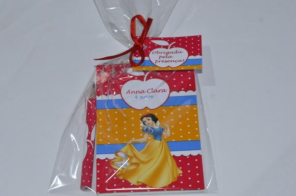 Bloquinho Personalizado com Lápis Branca de Neve