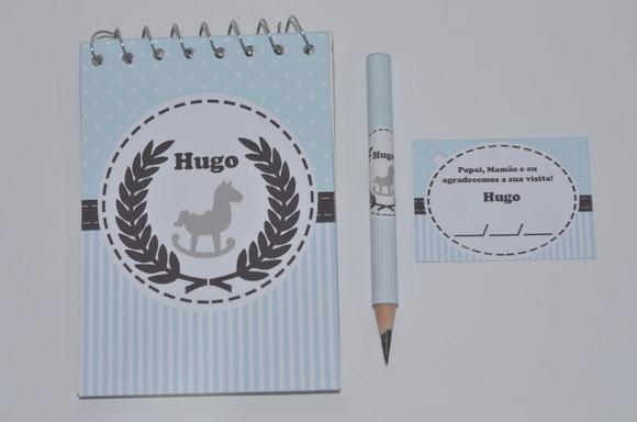 Bloquinho Personalizado com Lápis Cavalinho