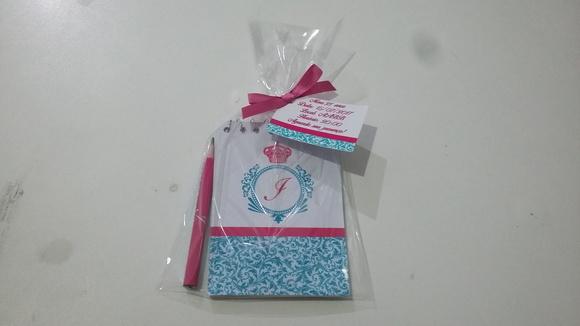 Bloquinho Personalizado com Lápis Convite