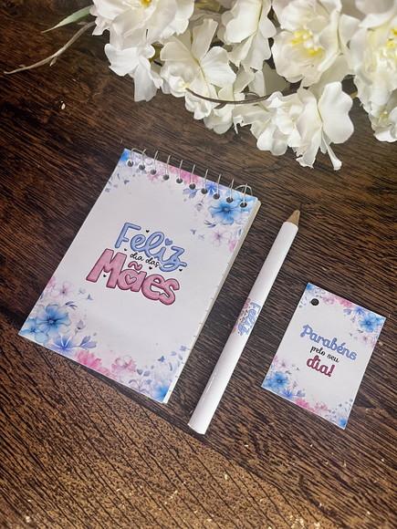 Bloquinho Personalizado com Lápis Dia das Mães