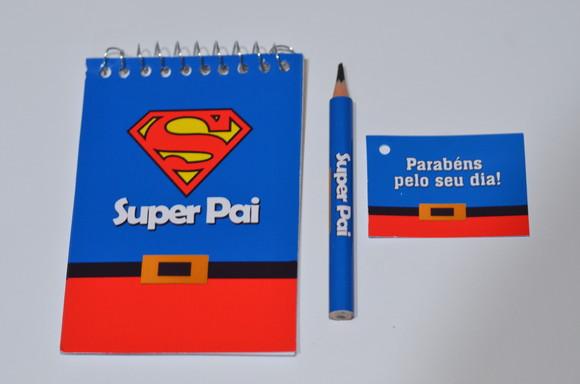 Bloquinho Personalizado com Lápis Dia dos Pais