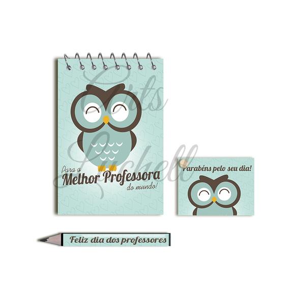 Bloquinho Personalizado com Lápis Dia dos Professores