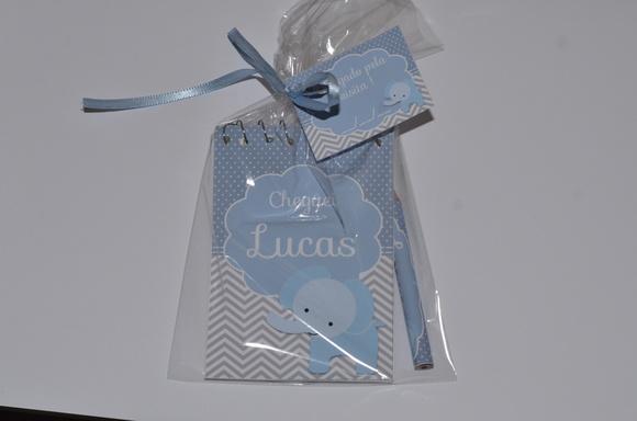 Bloquinho Personalizado com Lápis Elefantinho