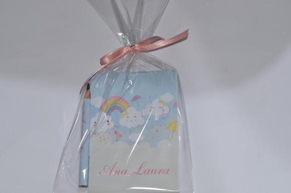 Bloquinho Personalizado com Lápis Floral