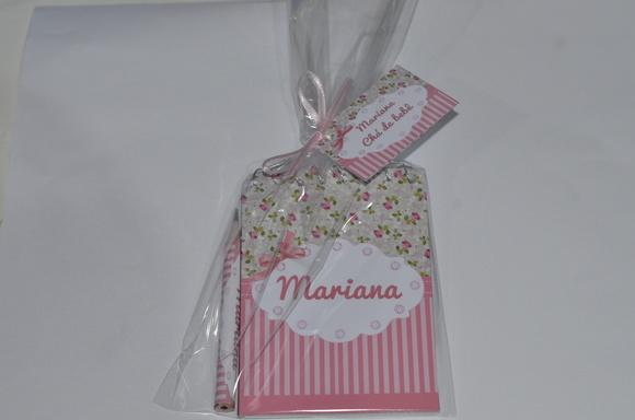Bloquinho Personalizado com Lápis Floral
