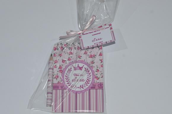 Bloquinho Personalizado com Lápis Floral
