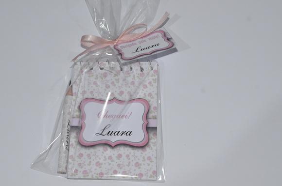Bloquinho Personalizado com Lápis Floral