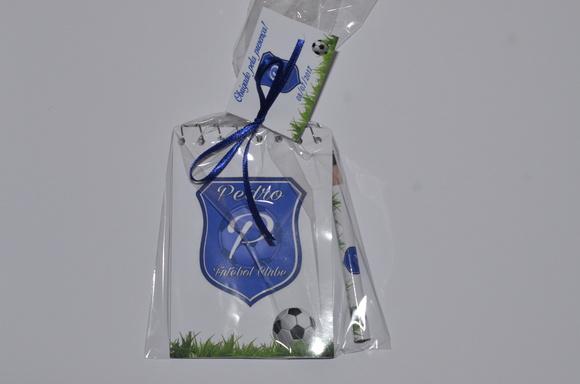 Bloquinho Personalizado com Lápis Futebol