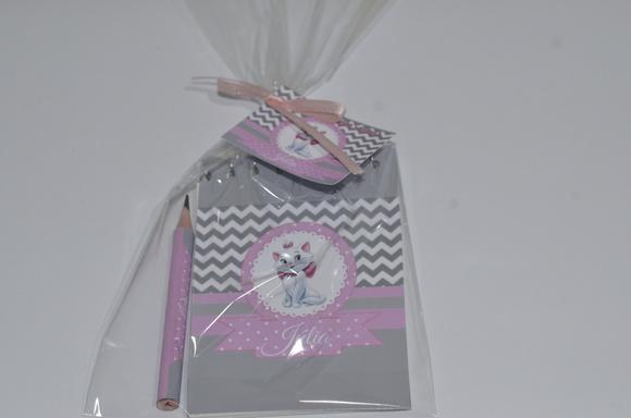 Bloquinho Personalizado com Lápis Gatinha Marie