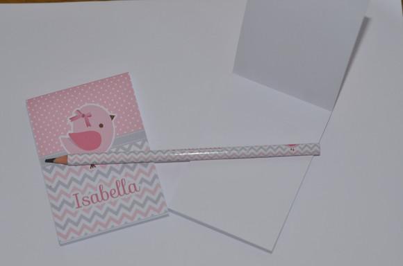 Bloquinho Personalizado com Lápis Grande