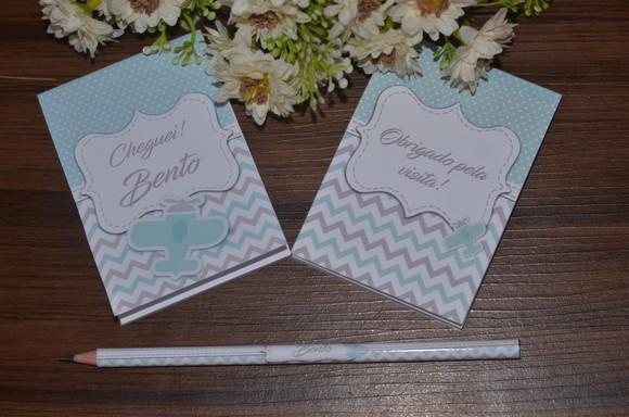 Bloquinho Personalizado com Lápis Grande