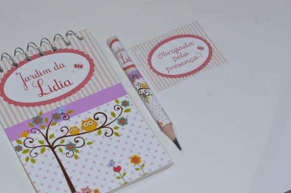 Bloquinho Personalizado com Lápis Jardim