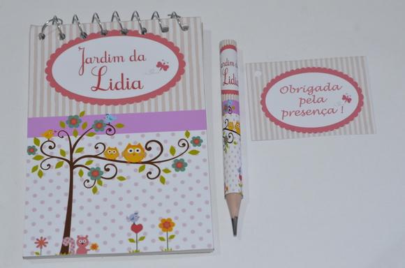 Bloquinho Personalizado com Lápis Jardim