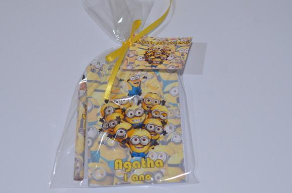 Bloquinho Personalizado com Lápis Minions