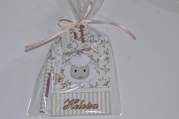 Bloquinho Personalizado com Lápis Ovelhinha