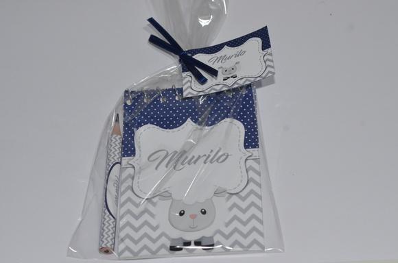 Bloquinho Personalizado com Lápis Ovelhinha