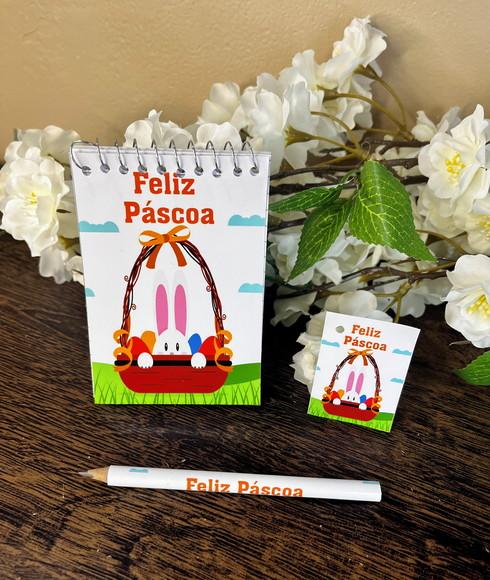 Bloquinho Personalizado com Lápis Páscoa