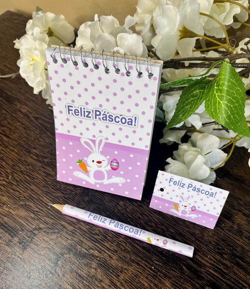 Bloquinho Personalizado com Lápis Páscoa