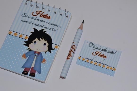 Bloquinho Personalizado com Lápis Pequeno Principe