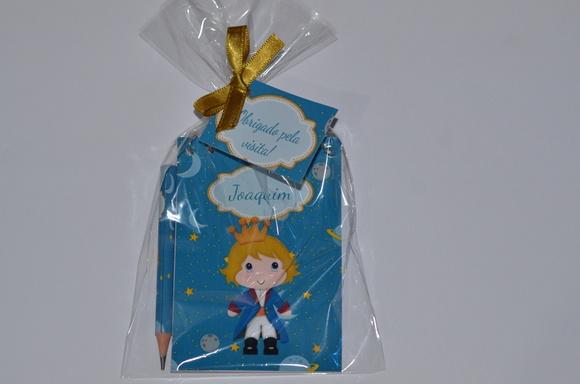 Bloquinho Personalizado com Lápis Pequeno Principe