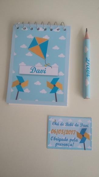 Bloquinho Personalizado com Lápis Pipa