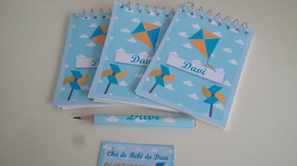 Bloquinho Personalizado com Lápis Pipa