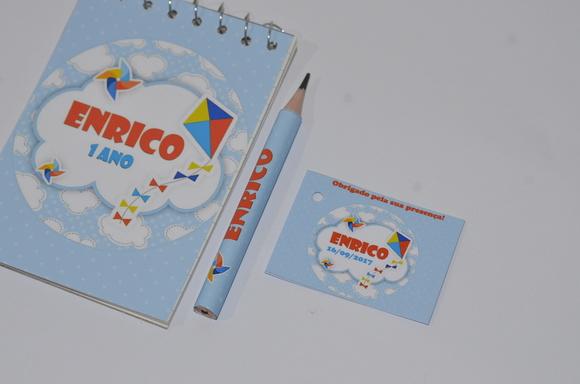 Bloquinho Personalizado com Lápis Pipa