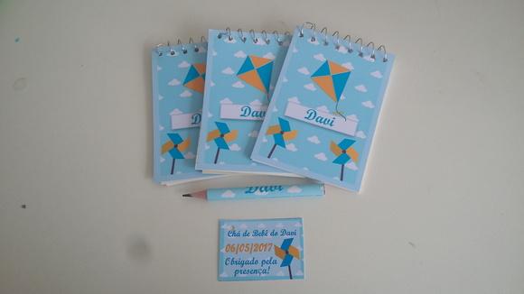 Bloquinho Personalizado com Lápis Pipa