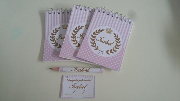 Bloquinho Personalizado com Lápis Principe