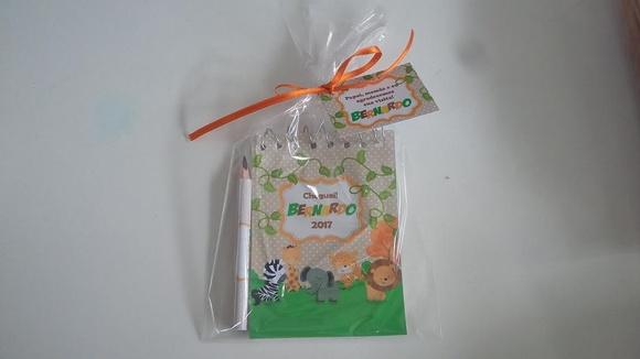Bloquinho Personalizado com Lápis Safari
