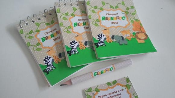 Bloquinho Personalizado com Lápis Safari
