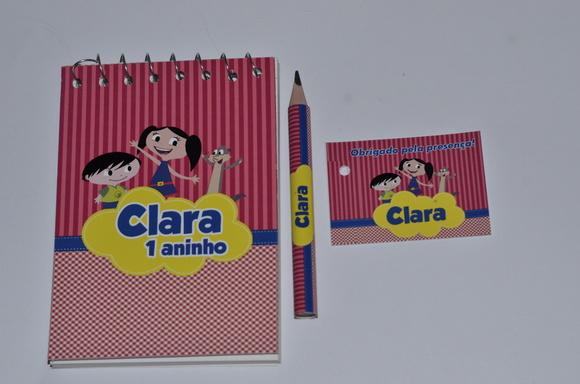 Bloquinho Personalizado com Lápis Show da Luna