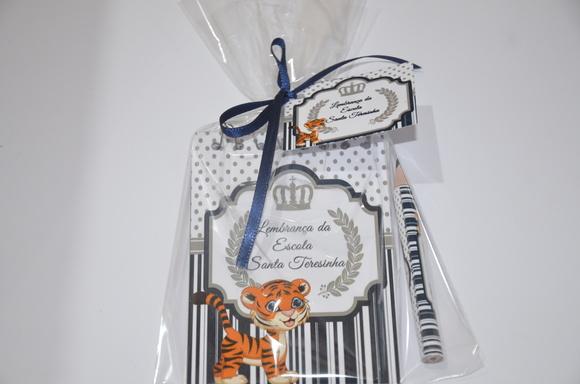 Bloquinho Personalizado com Lápis Tigre