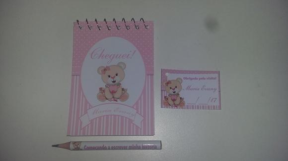 Bloquinho Personalizado com Lápis Ursa