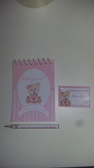 Bloquinho Personalizado com Lápis Ursa