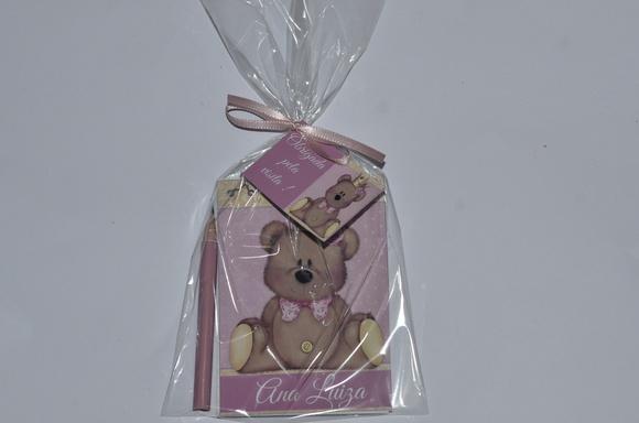 Bloquinho Personalizado com Lápís Ursinha Princesa