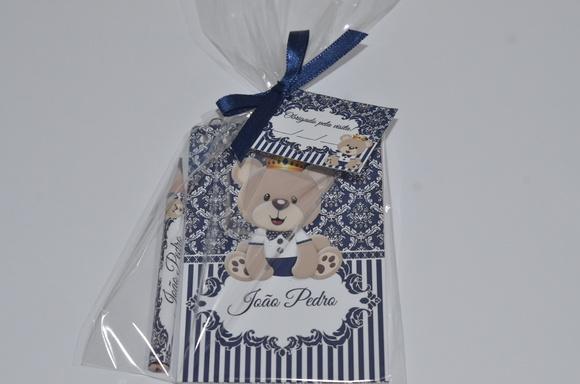 Bloquinho Personalizado com Lápis Ursinho Principe