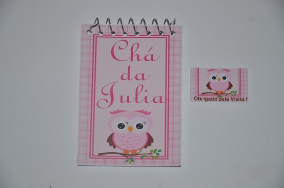 Bloquinho Personalizado Corujinha