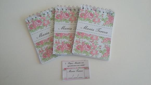 Bloquinho Personalizado Floral