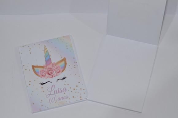 Bloquinho Personalizado Unicornio
